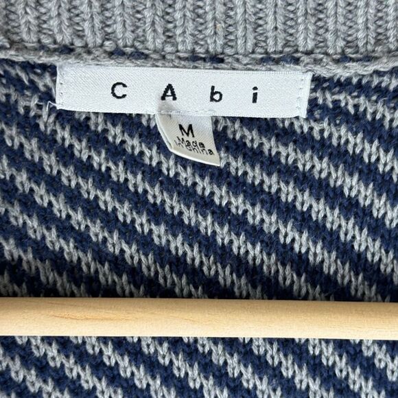 Cabi Waterfall Color Block Open Front Cardigan Sz M - Picture 6 of 8